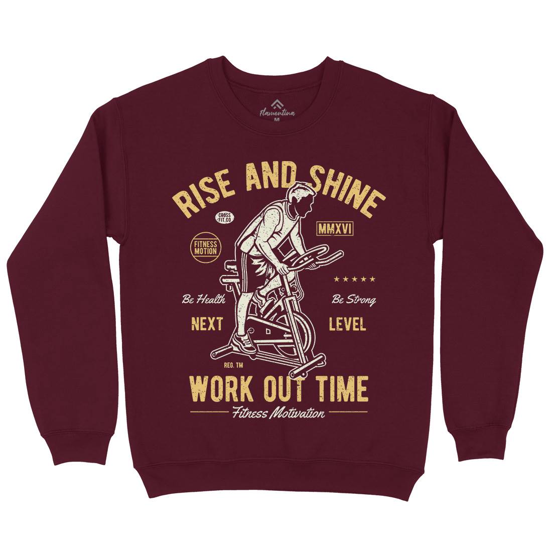 Work Out Time Kids Crew Neck Sweatshirt Gym A199