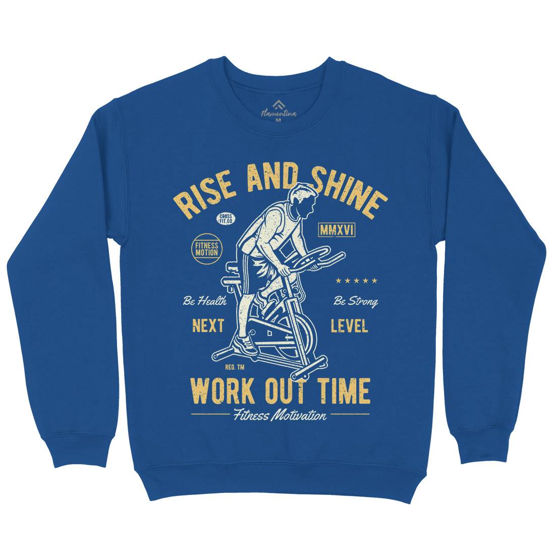 Work Out Time Mens Crew Neck Sweatshirt Gym A199