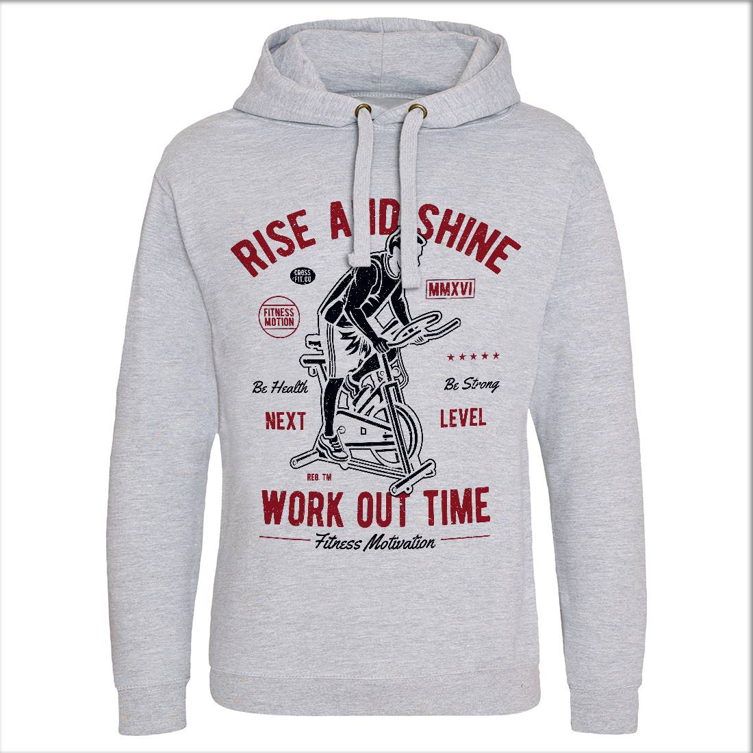 Work Out Time Mens Hoodie Without Pocket Gym A199