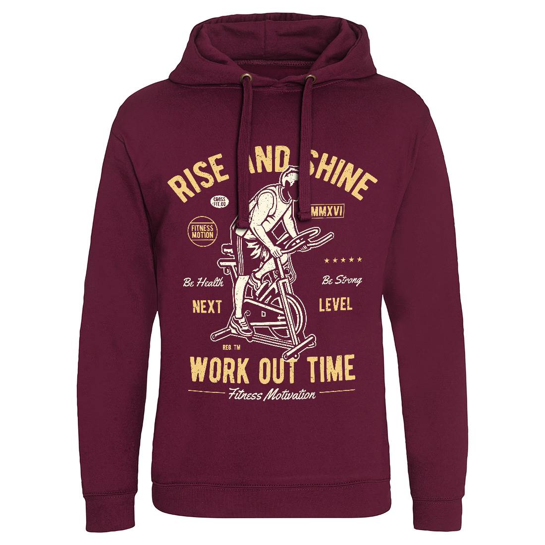 Work Out Time Mens Hoodie Without Pocket Gym A199
