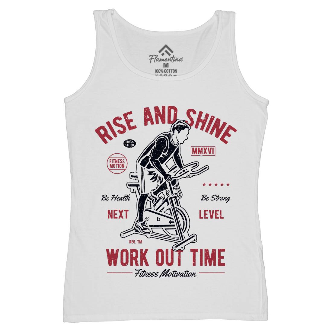 Work Out Time Womens Organic Tank Top Vest Gym A199
