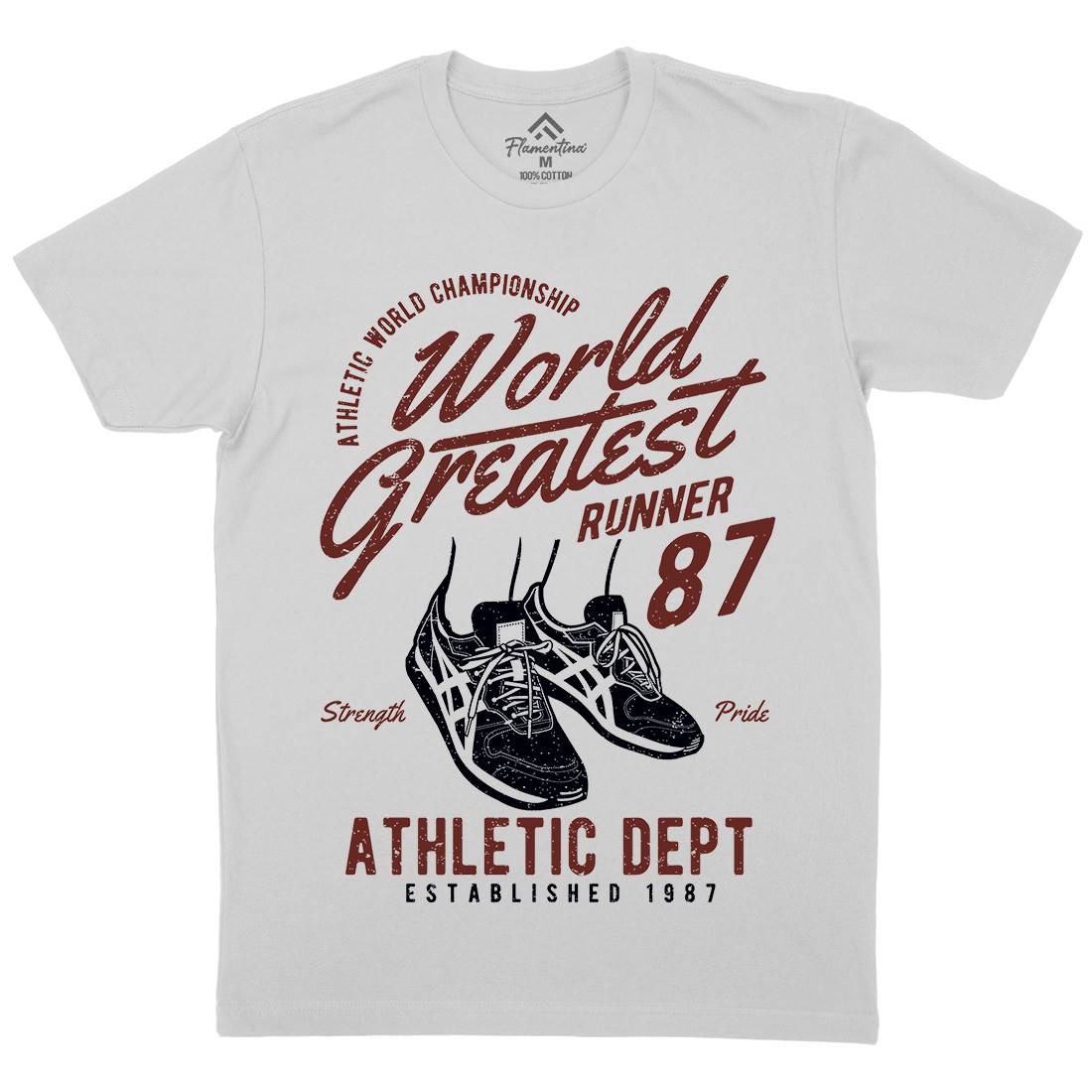 World Greatest Runner Mens Crew Neck T-Shirt Sport A200