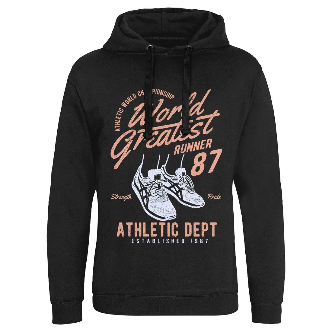 World Greatest Runner Mens Hoodie Without Pocket Sport A200