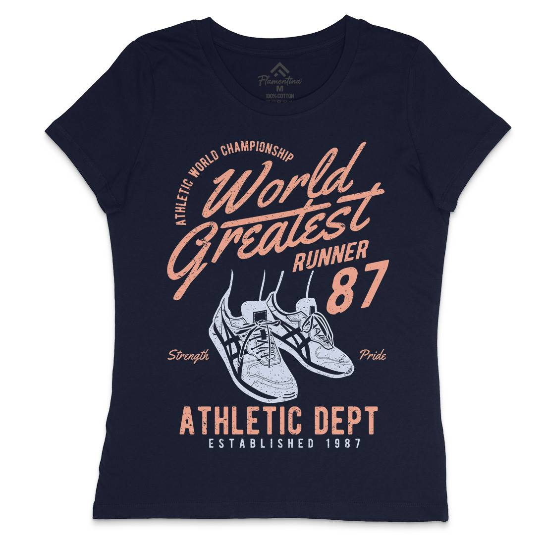 World Greatest Runner Womens Crew Neck T-Shirt Sport A200