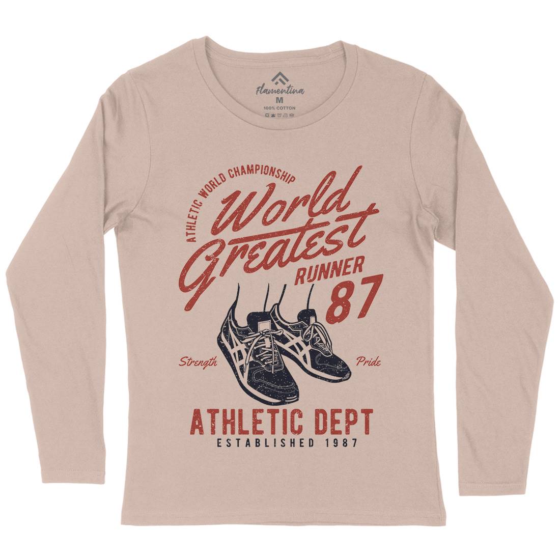 World Greatest Runner Womens Long Sleeve T-Shirt Sport A200