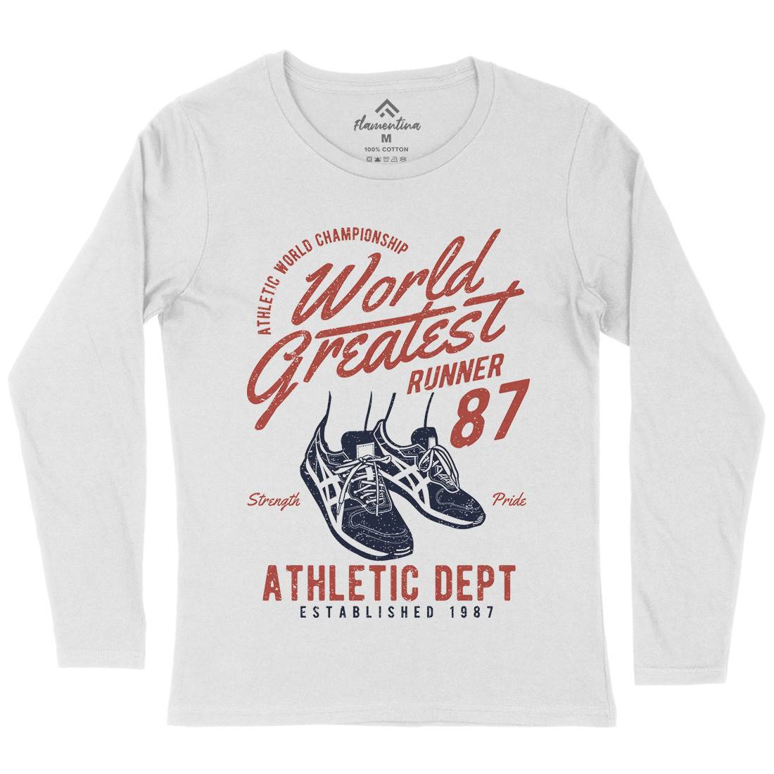 World Greatest Runner Womens Long Sleeve T-Shirt Sport A200