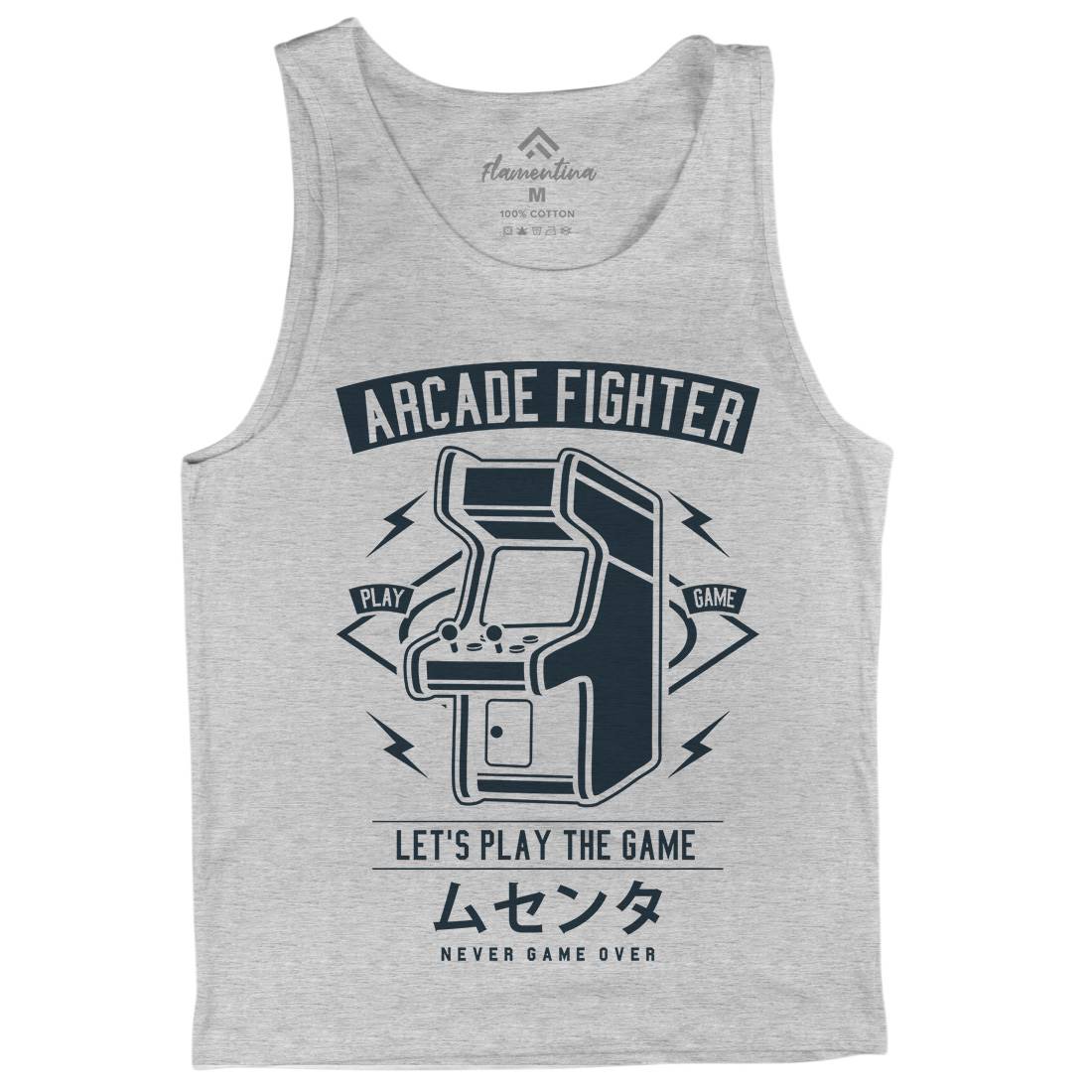 Arcade Fighter Mens Tank Top Vest Geek A201