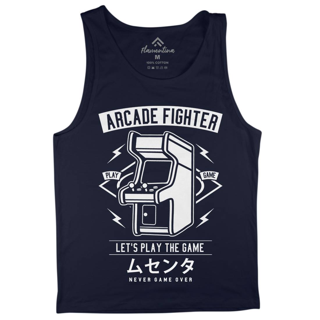 Arcade Fighter Mens Tank Top Vest Geek A201