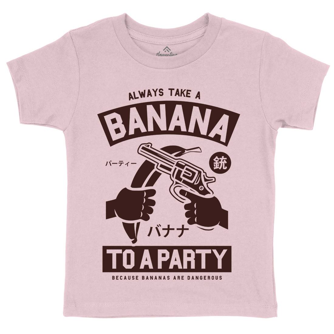 Banana Party Kids Organic Crew Neck T-Shirt Geek A202