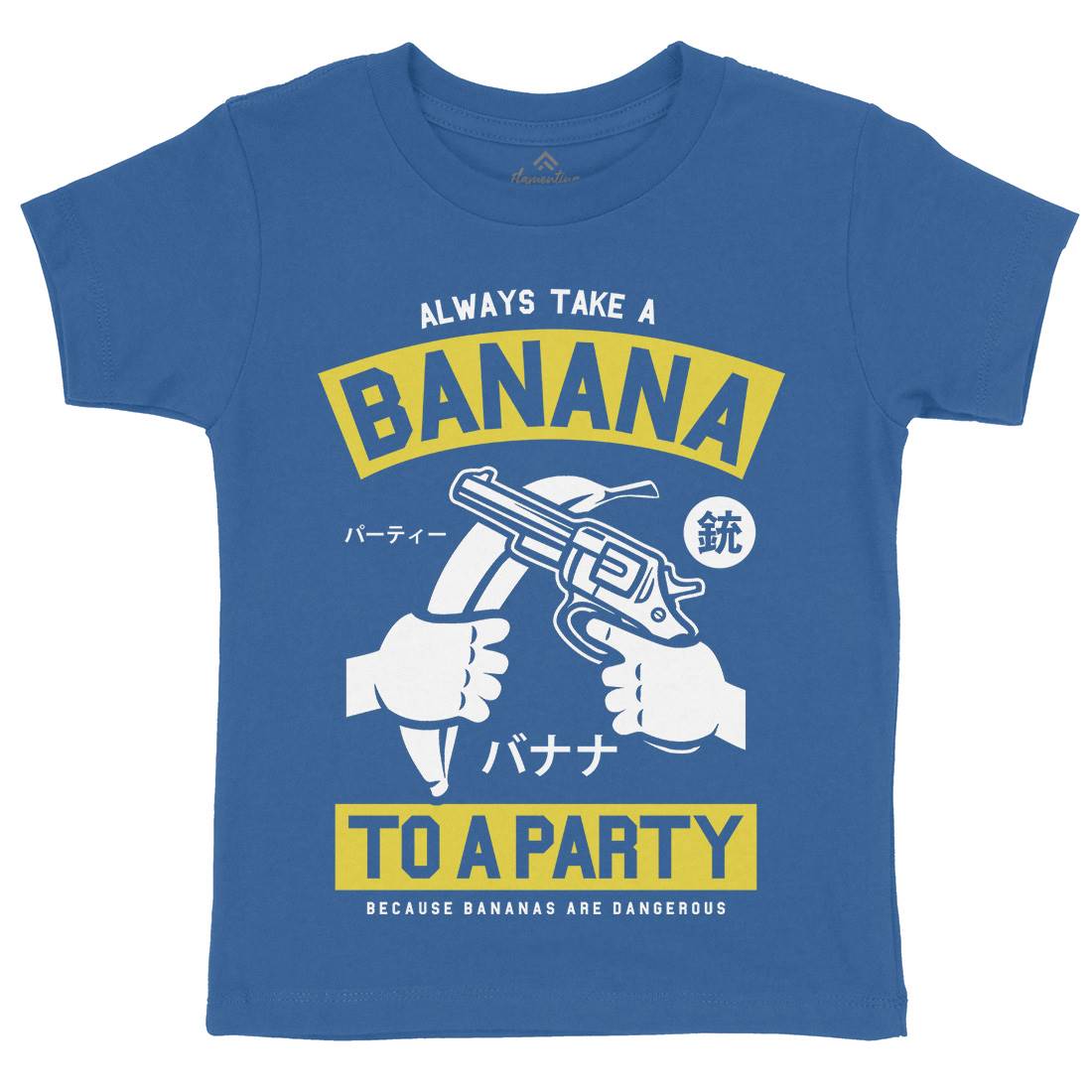 Banana Party Kids Organic Crew Neck T-Shirt Geek A202