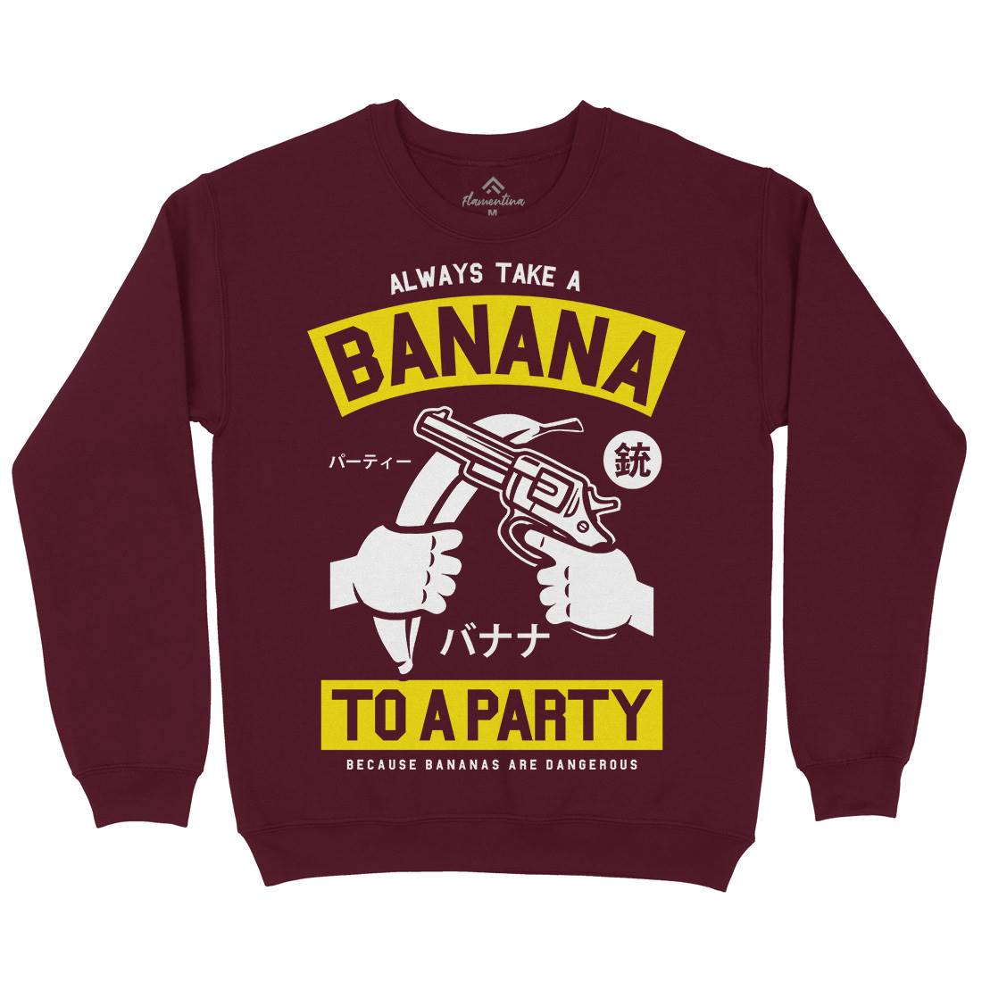 Banana Party Kids Crew Neck Sweatshirt Geek A202