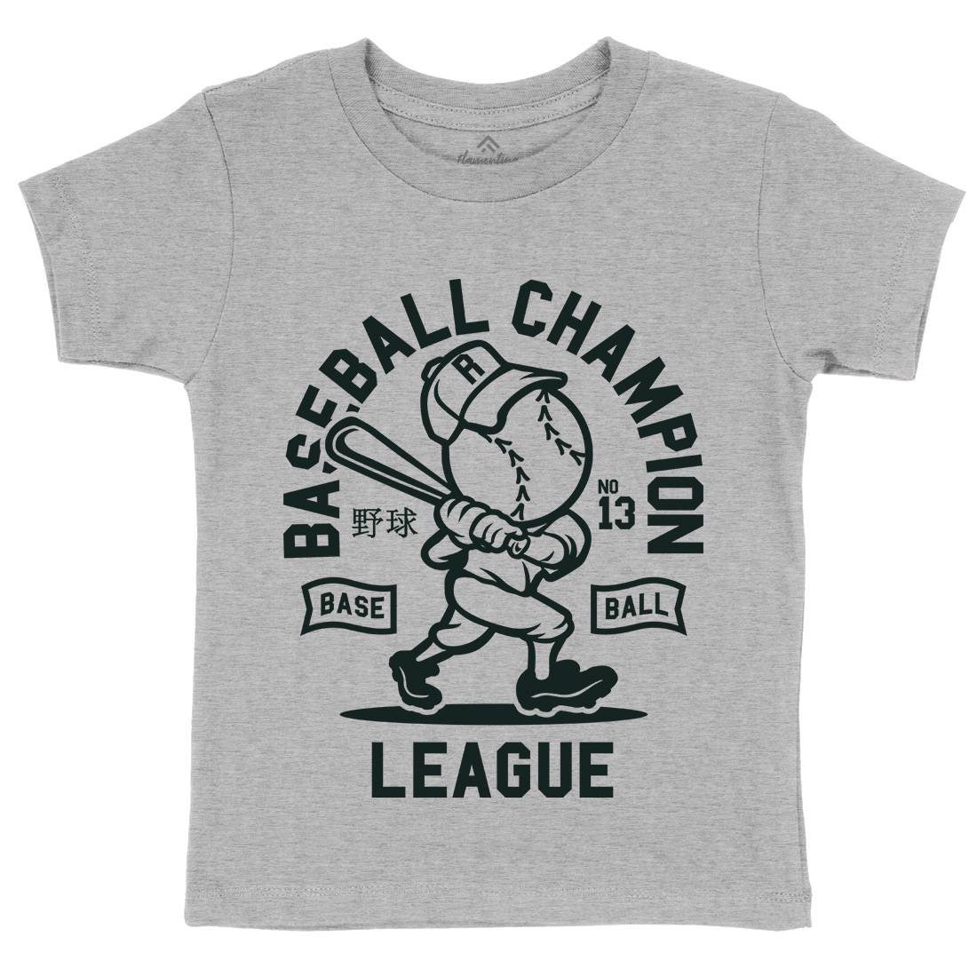 Baseball Champion Kids Crew Neck T-Shirt Sport A204