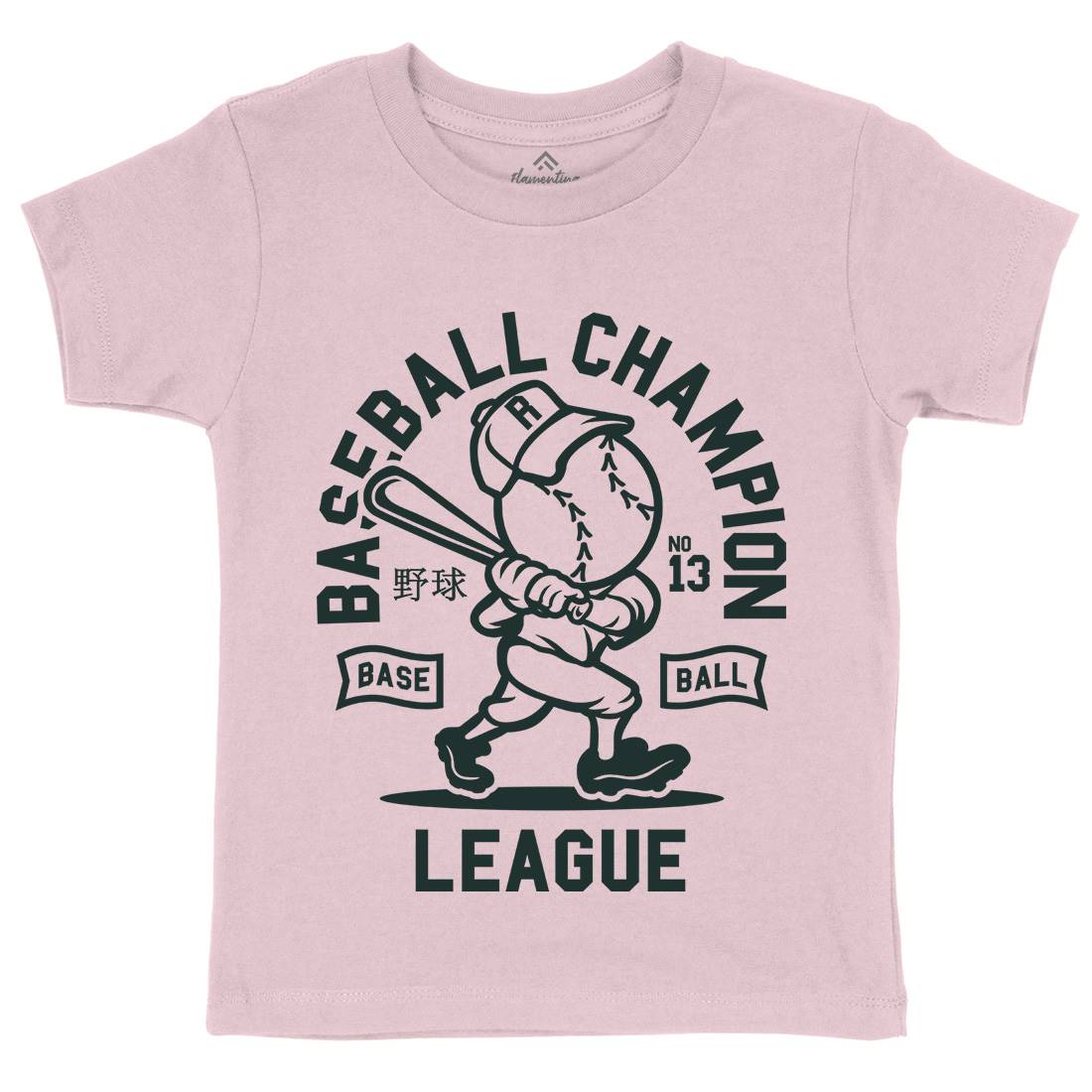 Baseball Champion Kids Organic Crew Neck T-Shirt Sport A204
