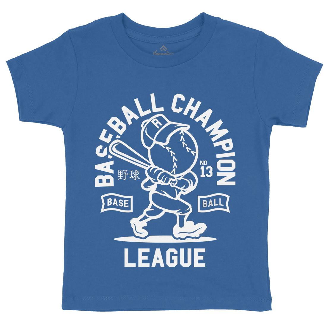 Baseball Champion Kids Organic Crew Neck T-Shirt Sport A204