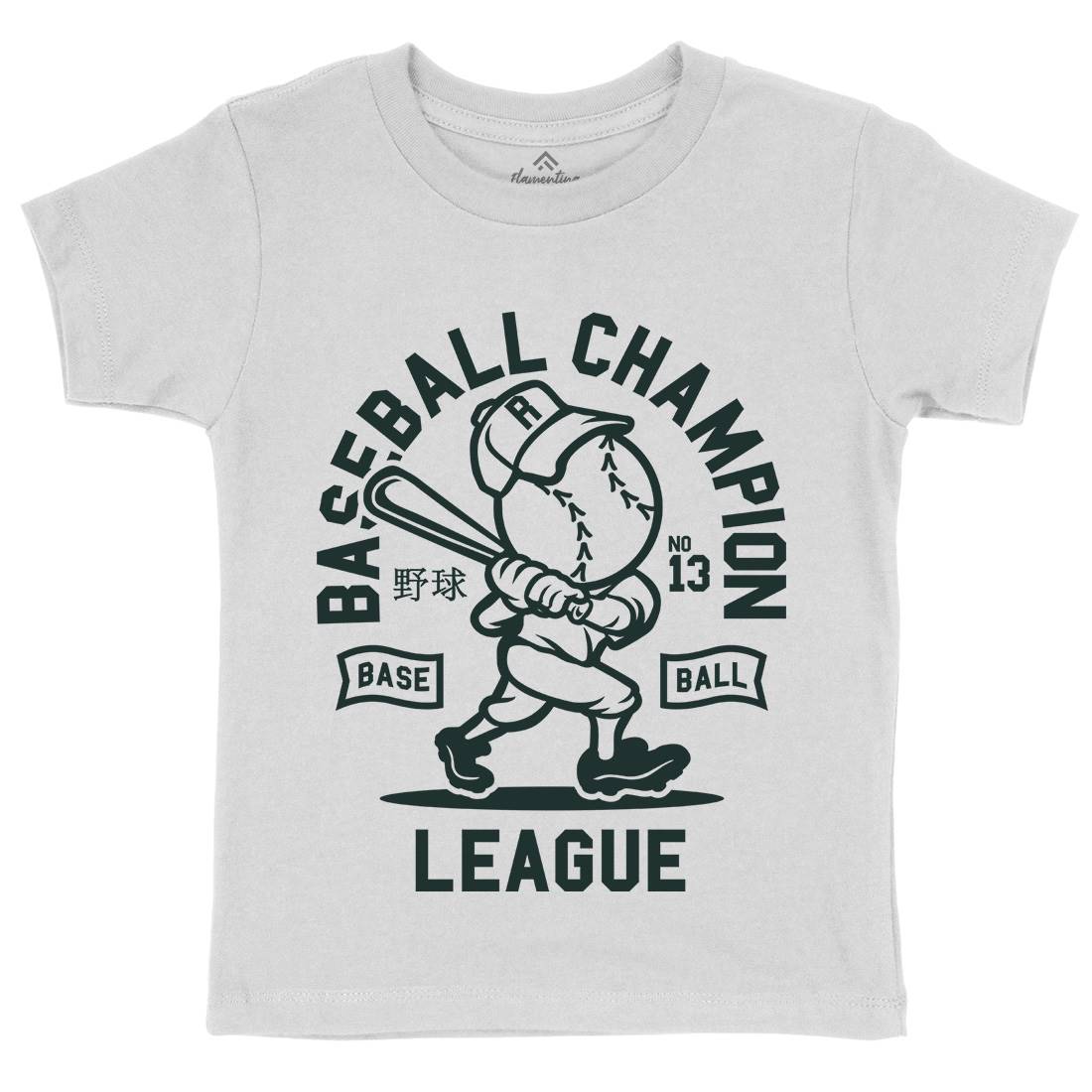 Baseball Champion Kids Crew Neck T-Shirt Sport A204