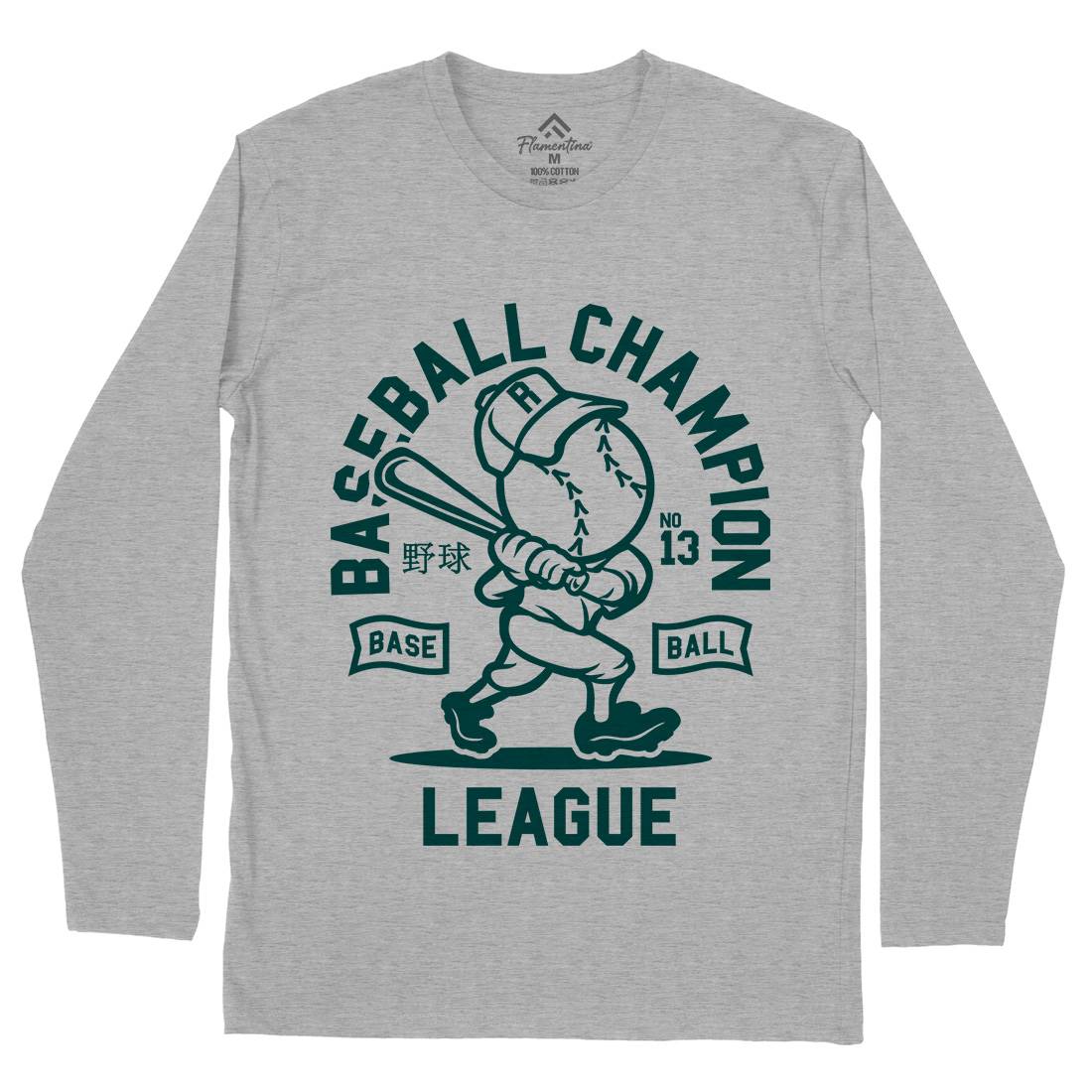 Baseball Champion Mens Long Sleeve T-Shirt Sport A204
