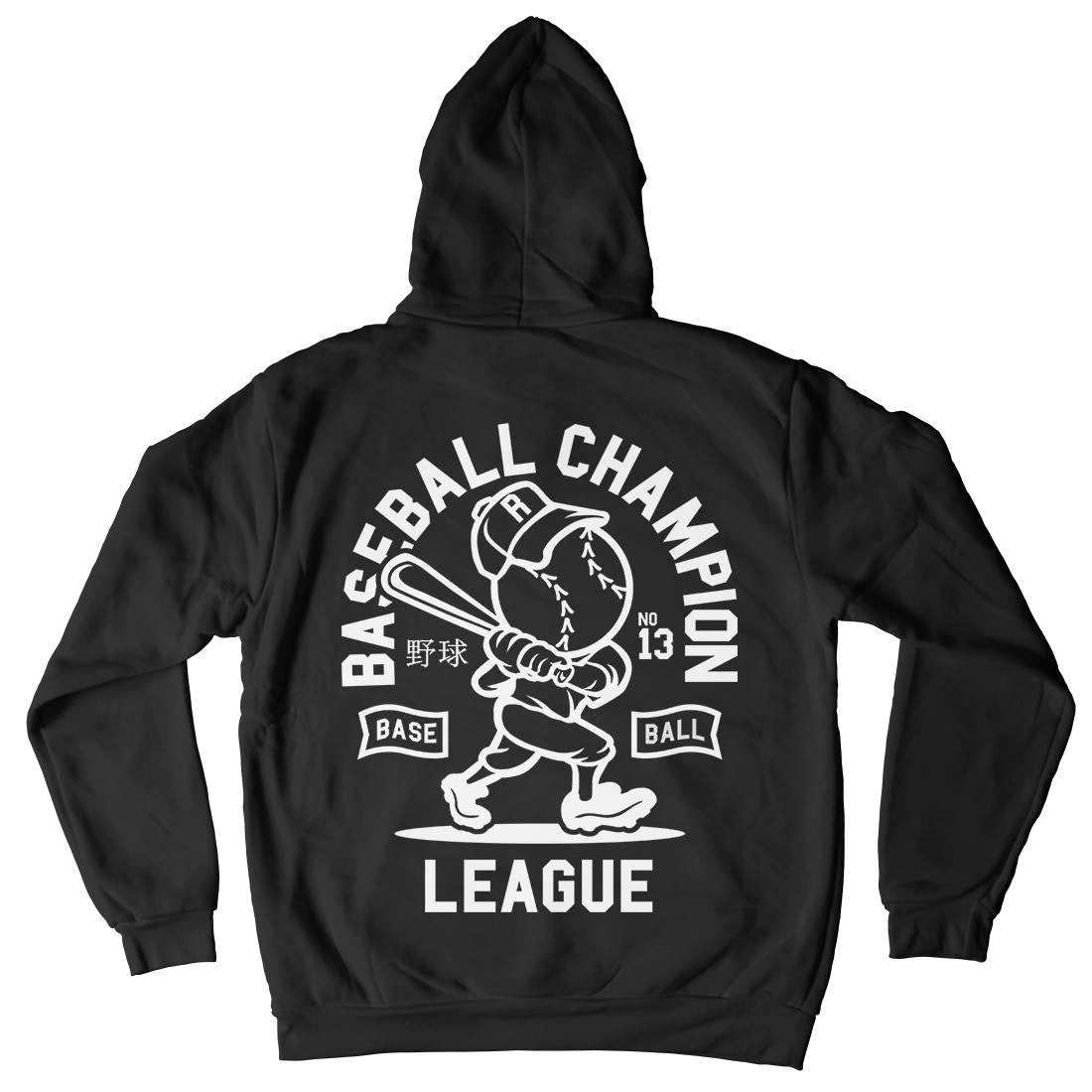 Baseball Champion Mens Hoodie With Pocket Sport A204