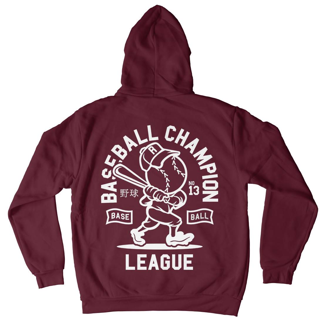 Baseball Champion Mens Hoodie With Pocket Sport A204