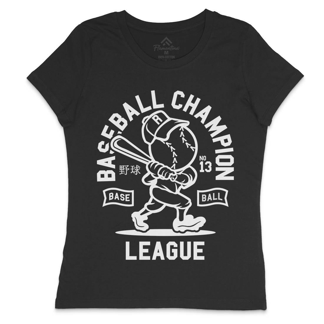 Baseball Champion Womens Crew Neck T-Shirt Sport A204