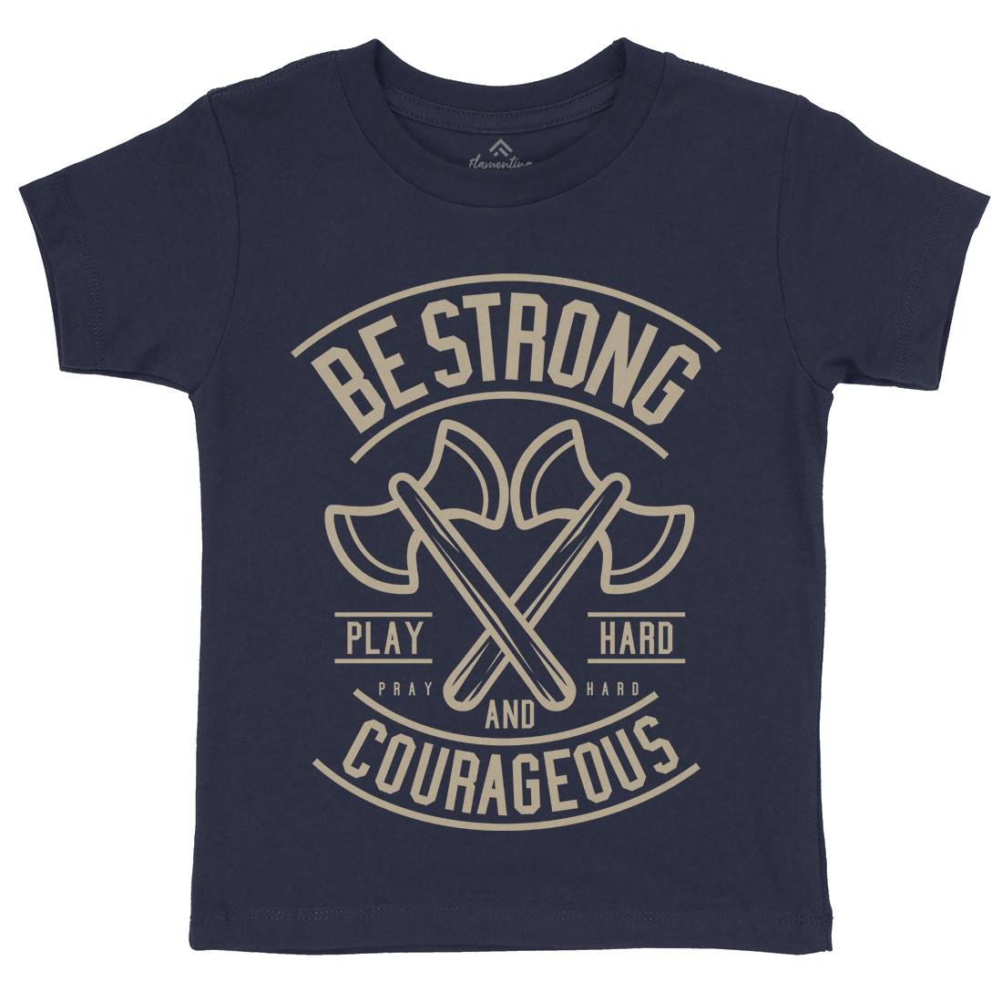 Be Strong Kids Crew Neck T-Shirt Quotes A205