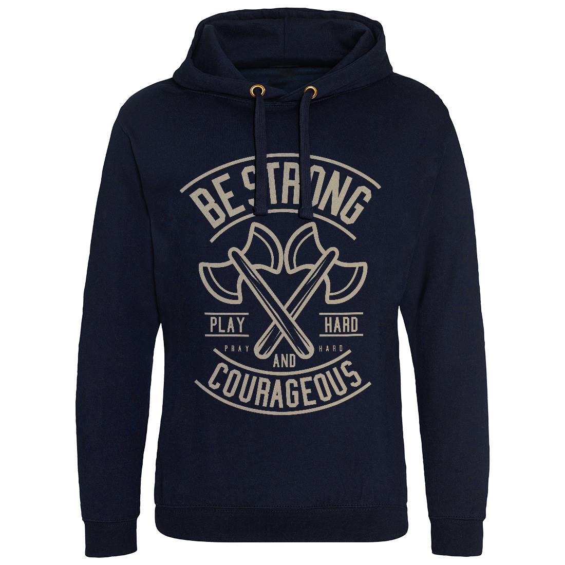 Be Strong Mens Hoodie Without Pocket Quotes A205