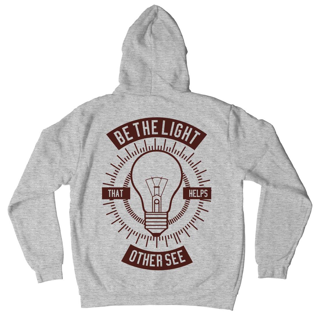 Be The Light Kids Crew Neck Hoodie Quotes A206