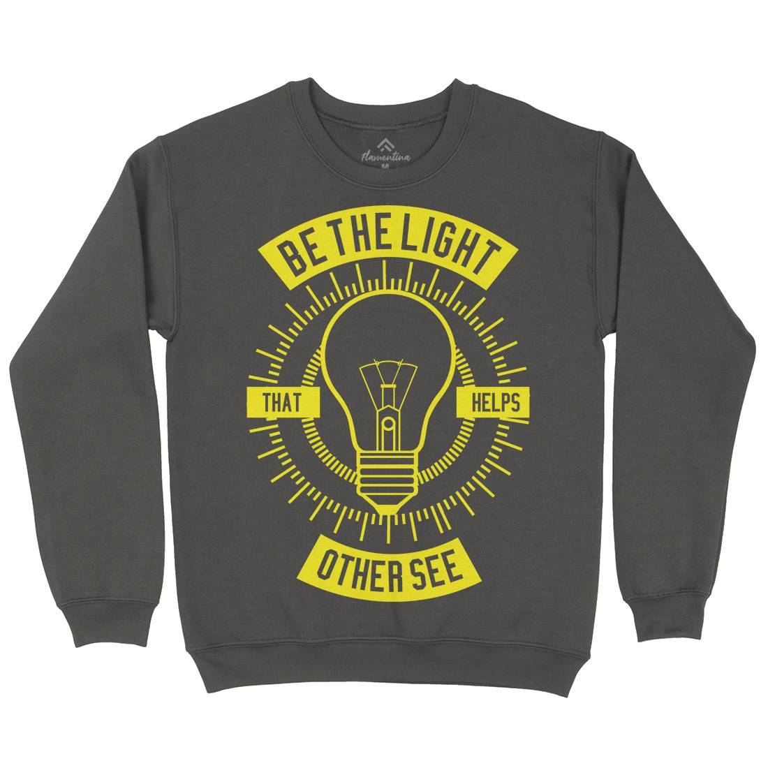 Be The Light Kids Crew Neck Sweatshirt Quotes A206