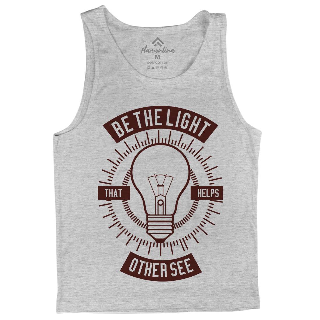 Be The Light Mens Tank Top Vest Quotes A206