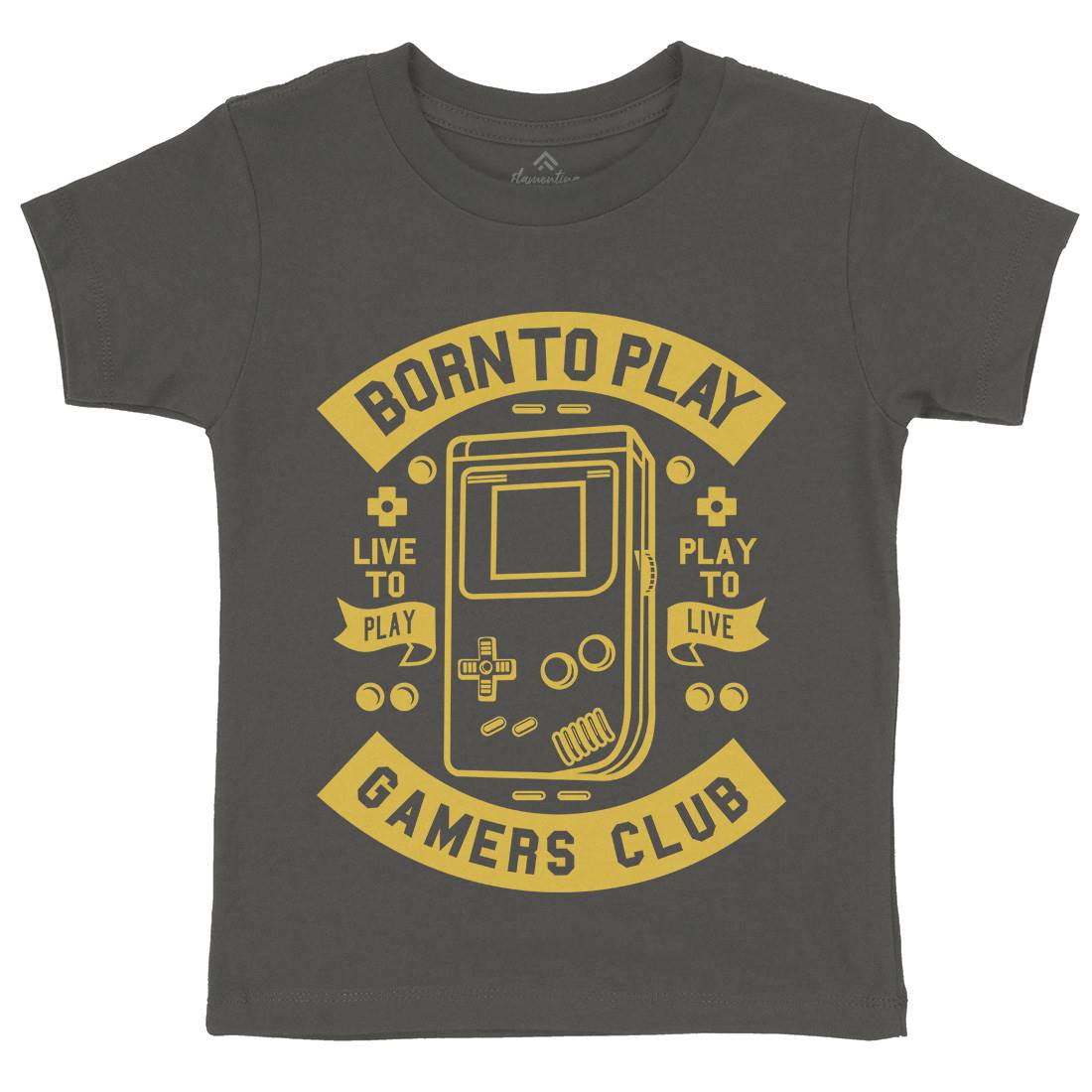Born To Play Kids Organic Crew Neck T-Shirt Geek A209
