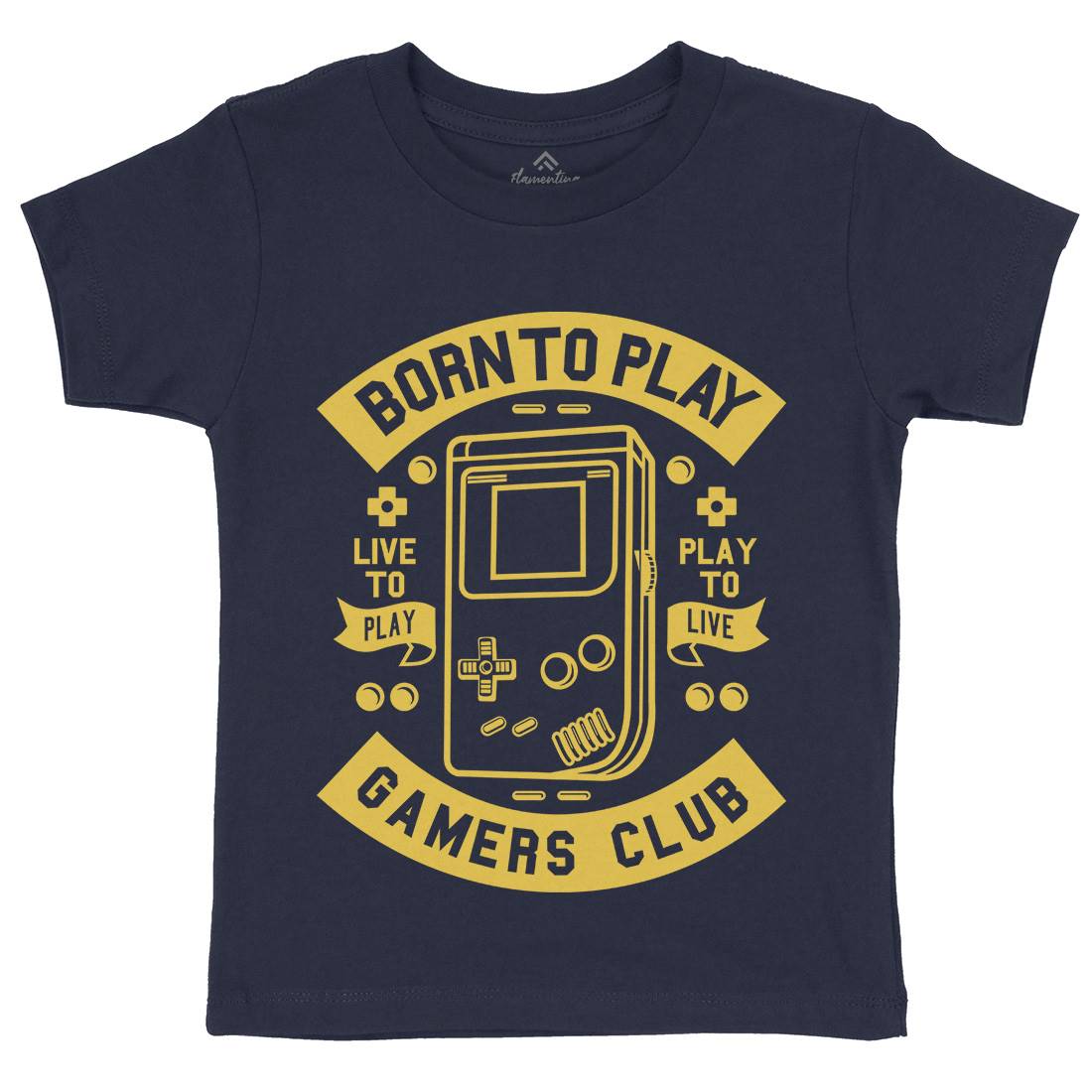 Born To Play Kids Organic Crew Neck T-Shirt Geek A209