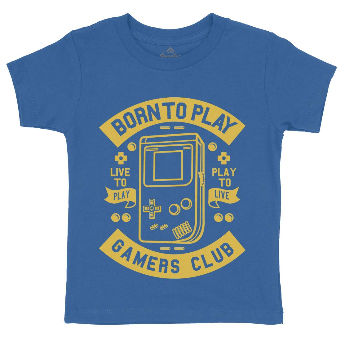 Born To Play Kids Crew Neck T-Shirt Geek A209