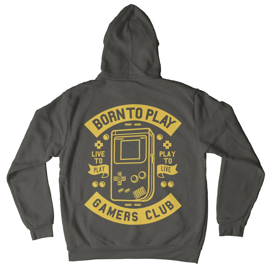 Born To Play Mens Hoodie With Pocket Geek A209