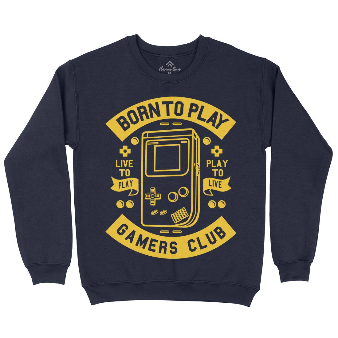 Born To Play Kids Crew Neck Sweatshirt Geek A209