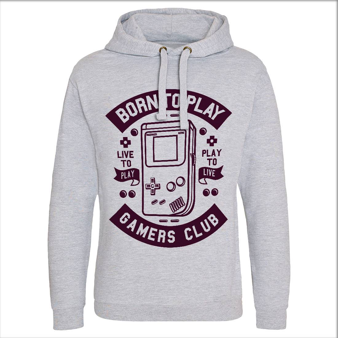 Born To Play Mens Hoodie Without Pocket Geek A209