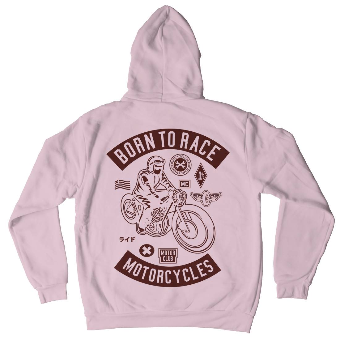 Born To Race Kids Crew Neck Hoodie Motorcycles A210