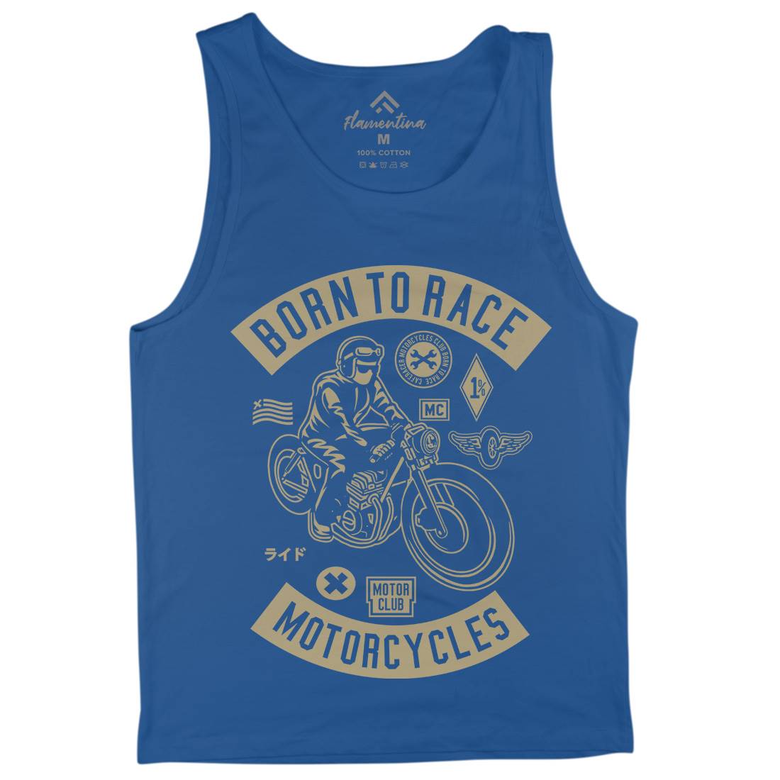 Born To Race Mens Tank Top Vest Motorcycles A210
