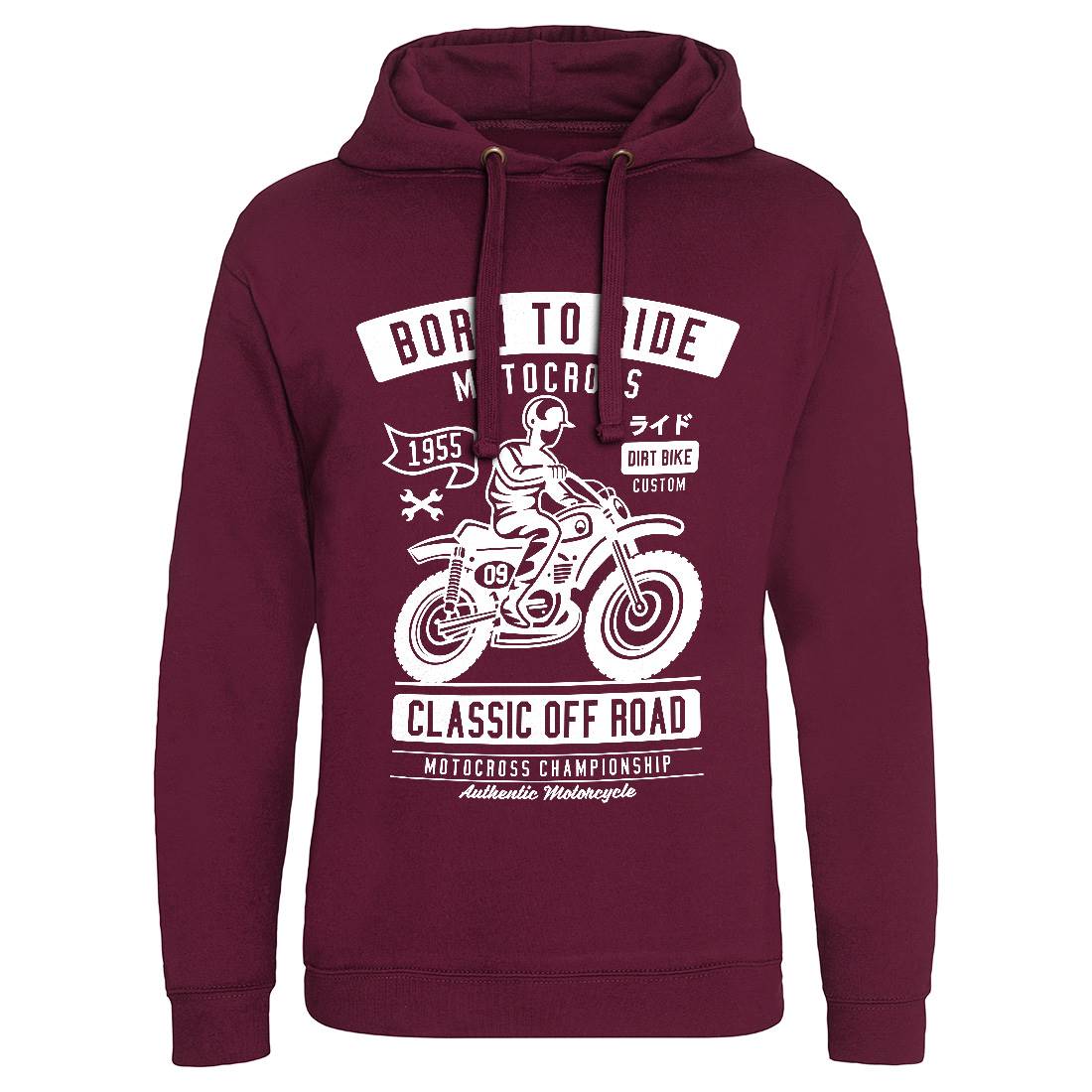 Born To Ride Mens Hoodie Without Pocket Motorcycles A211