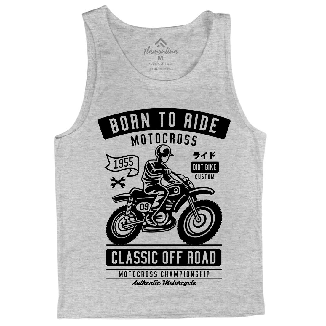 Born To Ride Mens Tank Top Vest Motorcycles A211