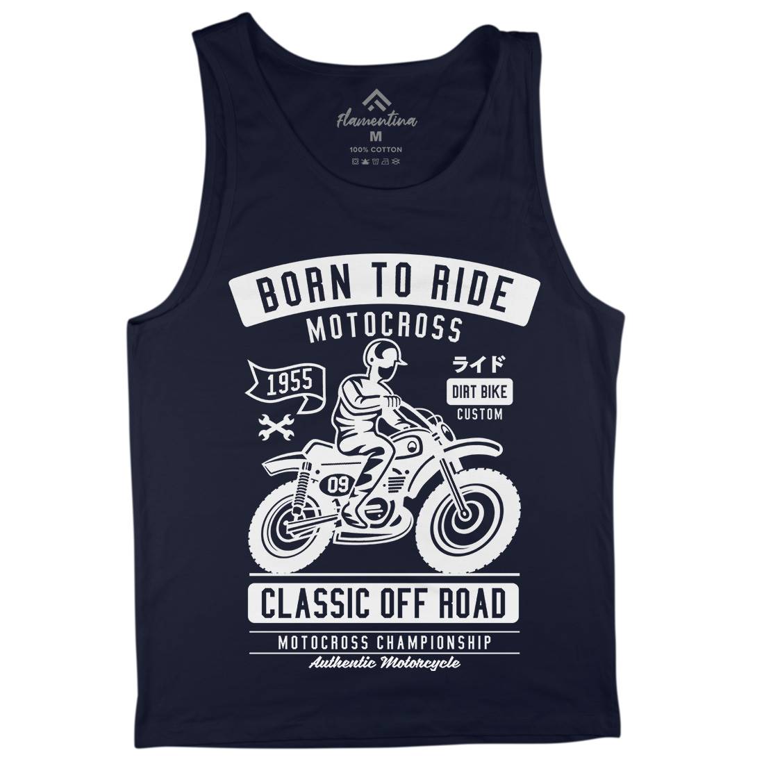 Born To Ride Mens Tank Top Vest Motorcycles A211