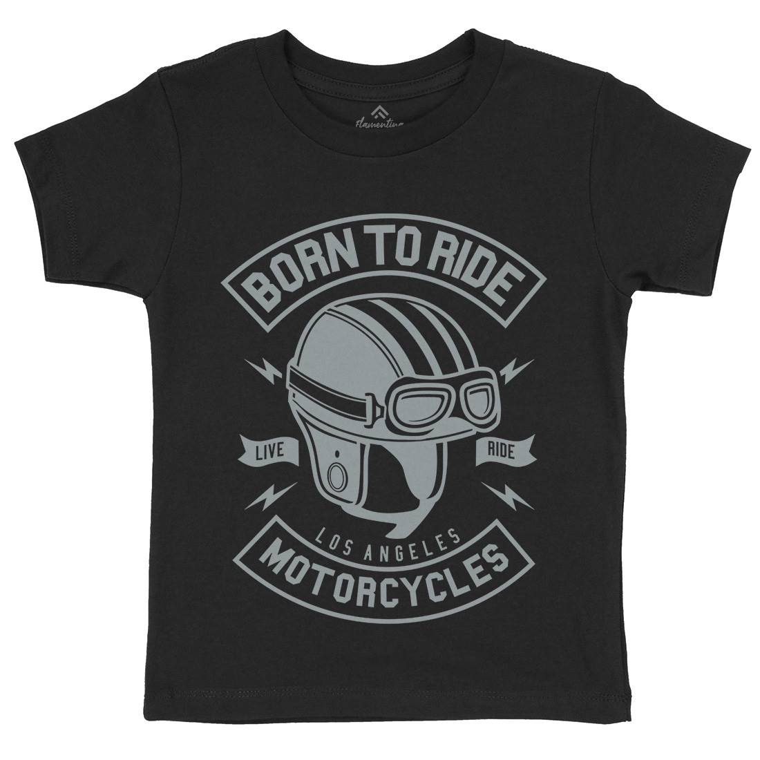Born To Ride Kids Crew Neck T-Shirt Motorcycles A212