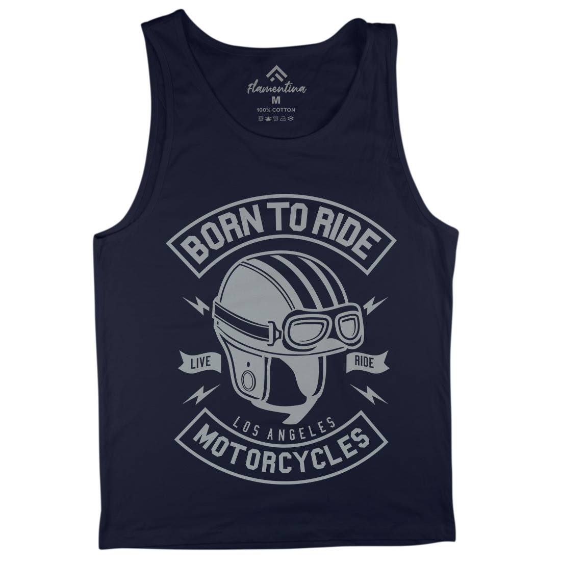 Born To Ride Mens Tank Top Vest Motorcycles A212