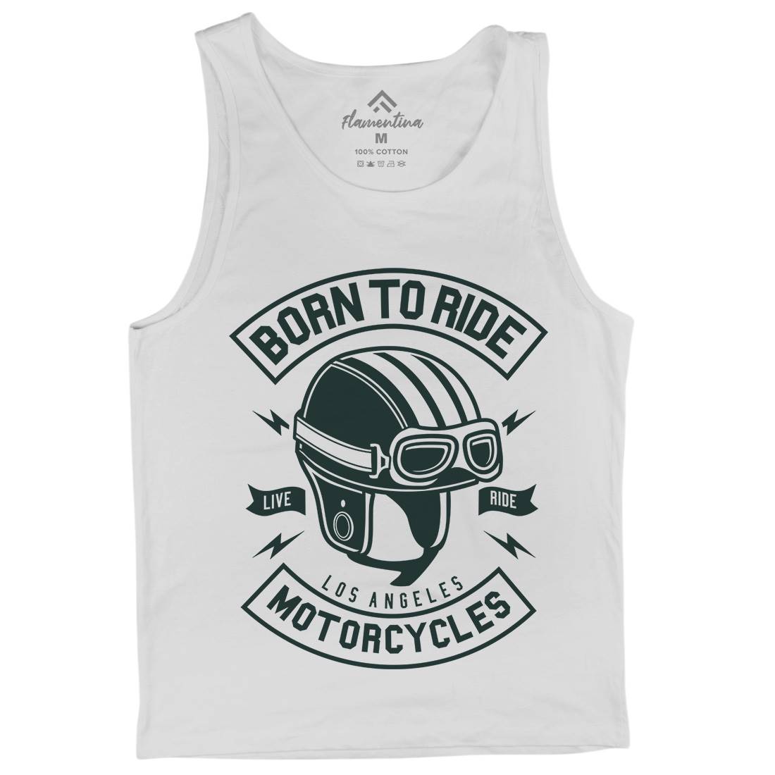 Born To Ride Mens Tank Top Vest Motorcycles A212