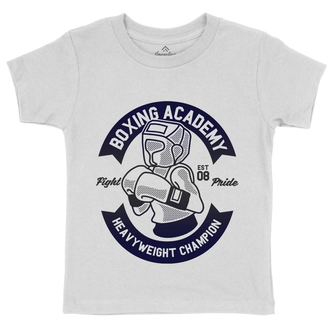 Boxing Academy Kids Crew Neck T-Shirt Gym A213
