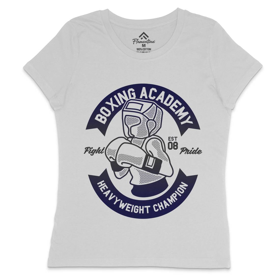Boxing Academy Womens Crew Neck T-Shirt Gym A213