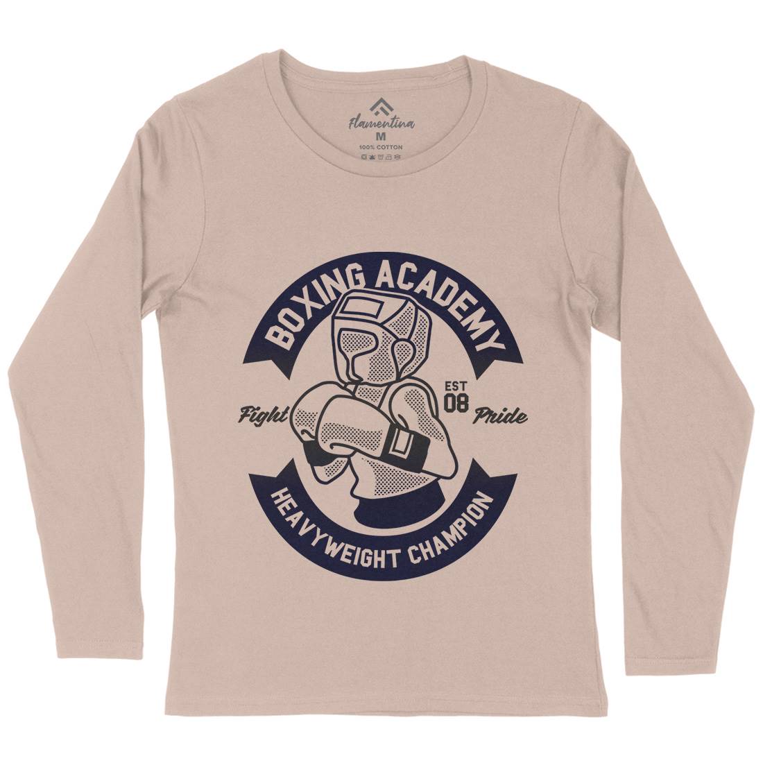 Boxing Academy Womens Long Sleeve T-Shirt Gym A213