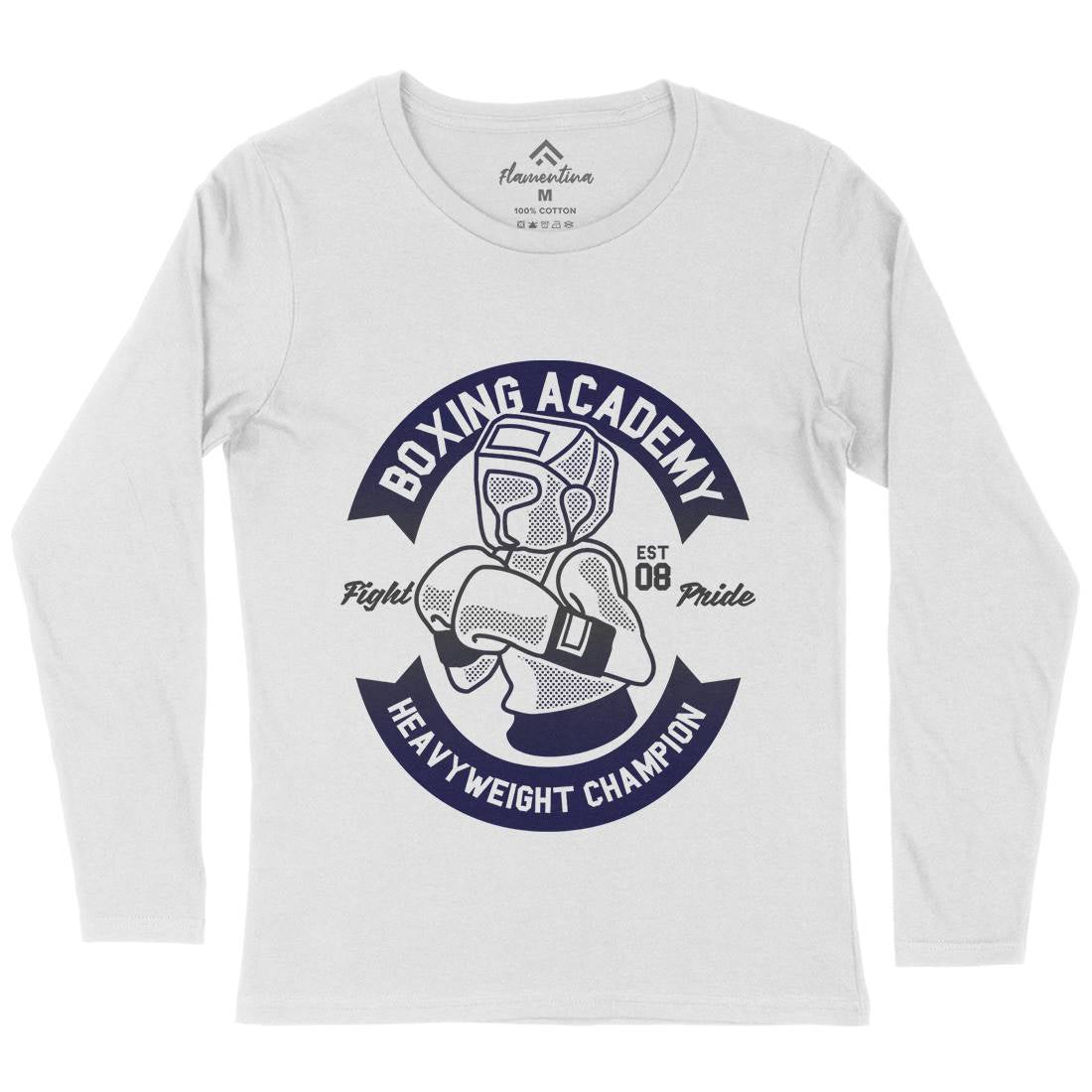 Boxing Academy Womens Long Sleeve T-Shirt Gym A213