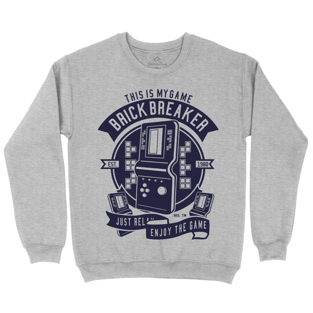 Brick Breaker Kids Crew Neck Sweatshirt Geek A214