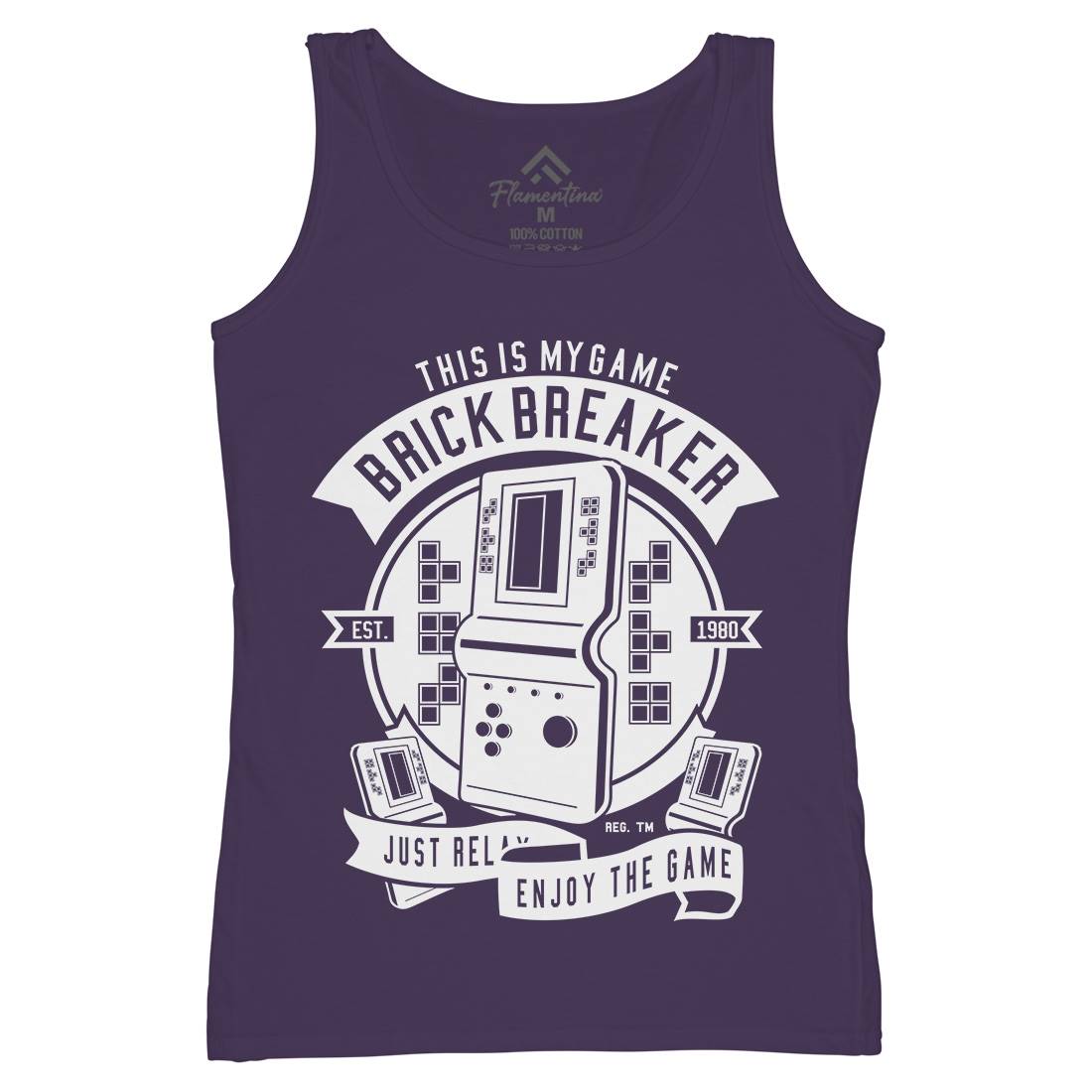 Brick Breaker Womens Organic Tank Top Vest Geek A214