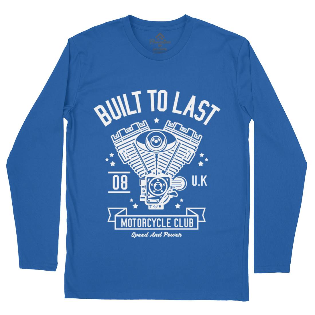 Built To Last Mens Long Sleeve T-Shirt Motorcycles A215