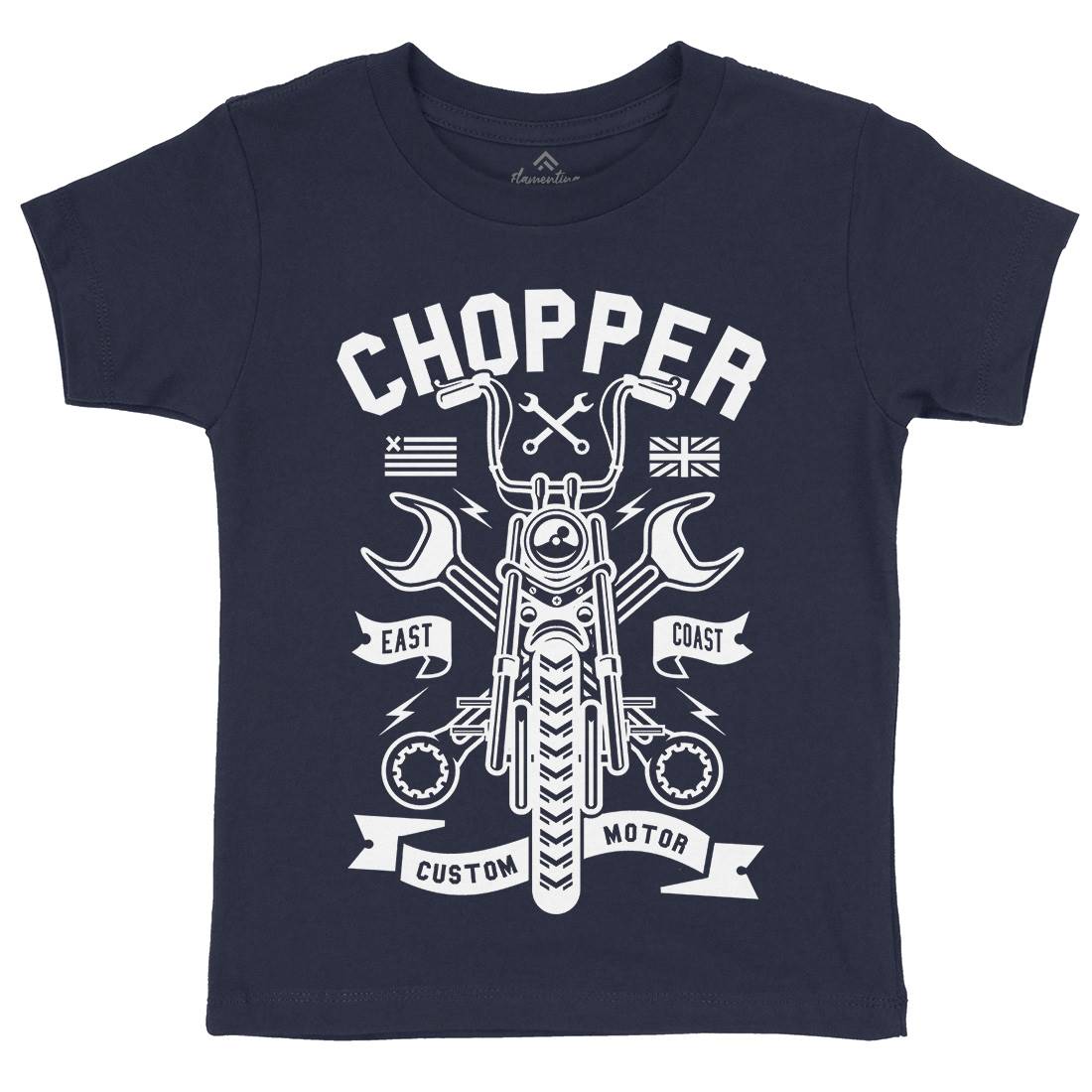 Chopper Kids Organic Crew Neck T-Shirt Motorcycles A216